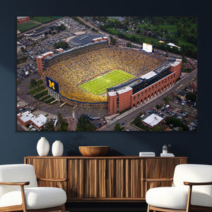 University of Michigan Wolverines Football Team Print - Ann