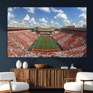 Oklahoma State Cowboys Football Team Print - Stillwater