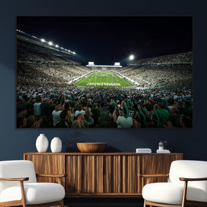 Framed Michigan State Spartans Football Team Print - East