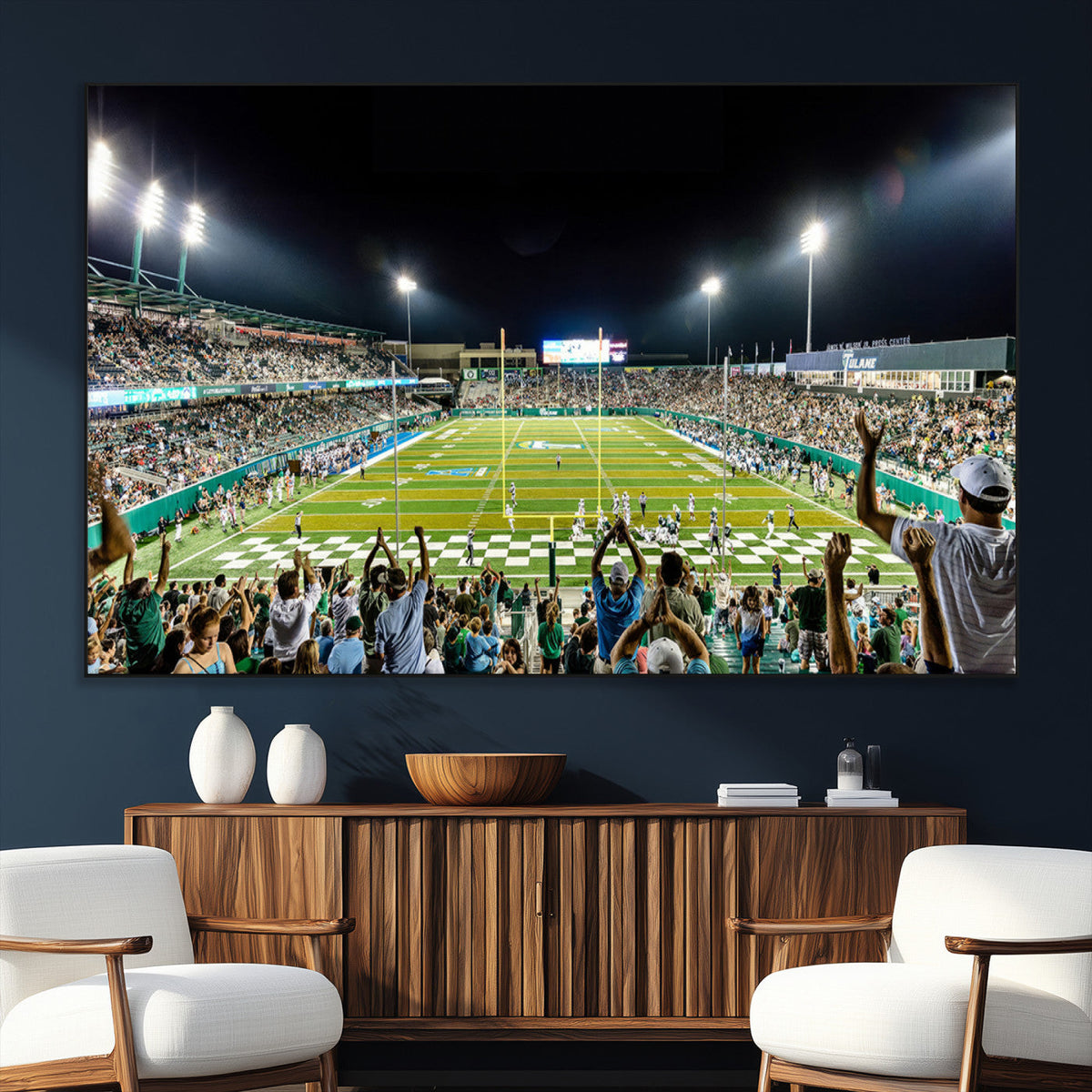 The Tulane University Green Wave Football Team Print - New