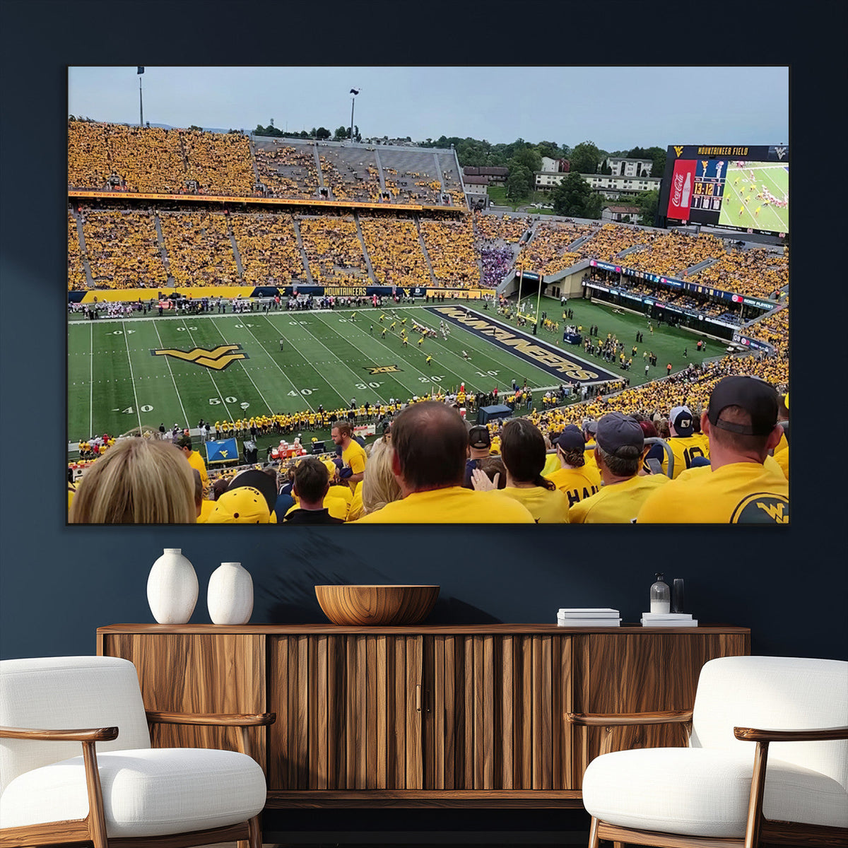 Puskar Stadium Canvas Print Wall Art - Morgantown Print -