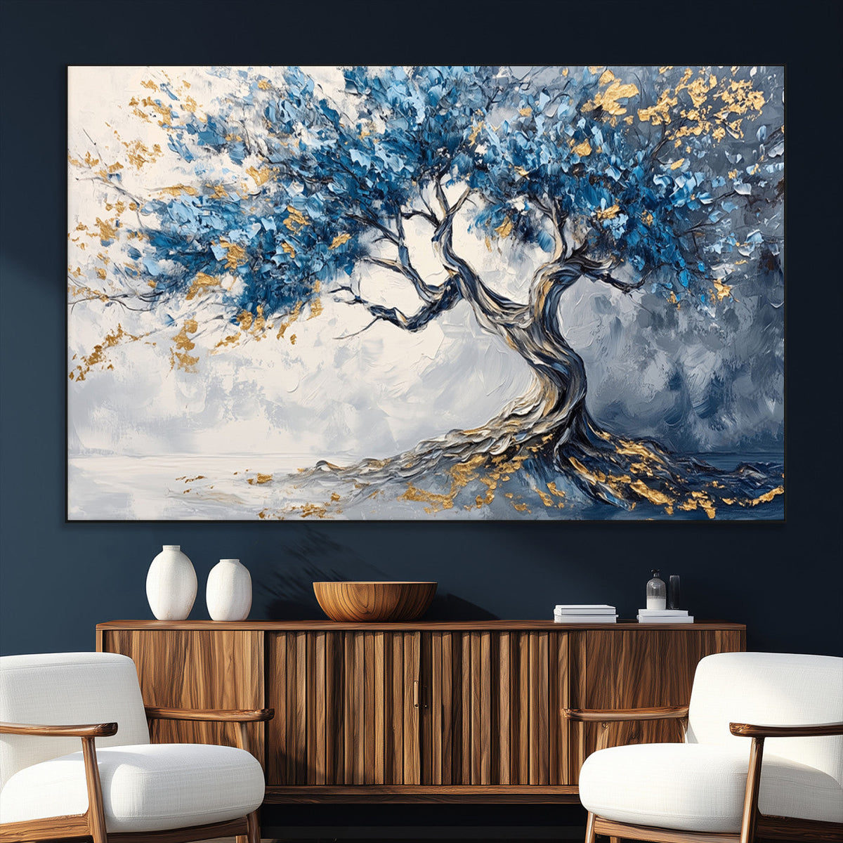 Abstract Tree Painting Canvas Wall Art | Tree of Life