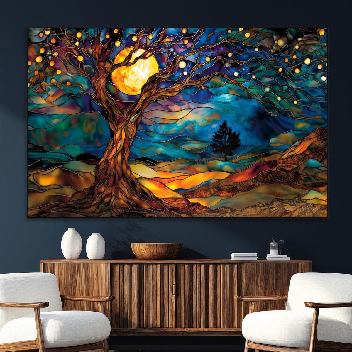 Tree of Life Wall Art - Yggdrasil Tree of Life Canvas Print