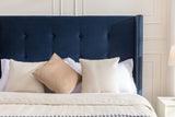 Luxury Wingback Upholstered Bed Frame