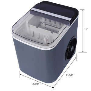 Portable Countertop Ice Maker with Self-Cleaning Function