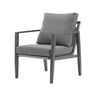 Modern Lounge Chair With Rope Accents And Cushions