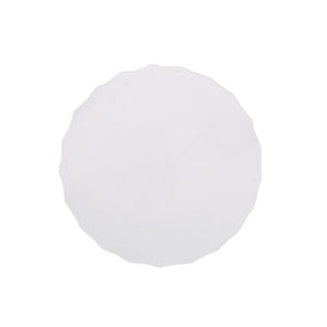 Outdoor End Table With Scallop Edge - Antique White