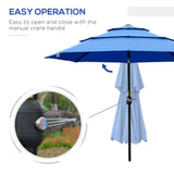 The Effortless Crank-Open 9' Patio Umbrella