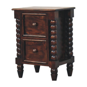 Solid Wood Spindle Duo Bedside