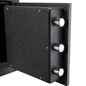 Solid Steel Keypad Depository Safe with Digital Access - Black