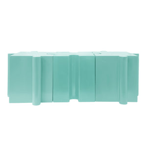 3-Piece Artistic Puzzle Table Set, Modular MGO Side Tables with Interlocking Design