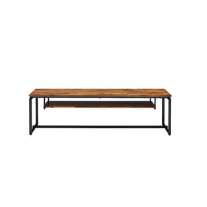 Jurgen - TV Stand - Oak & Black Metal