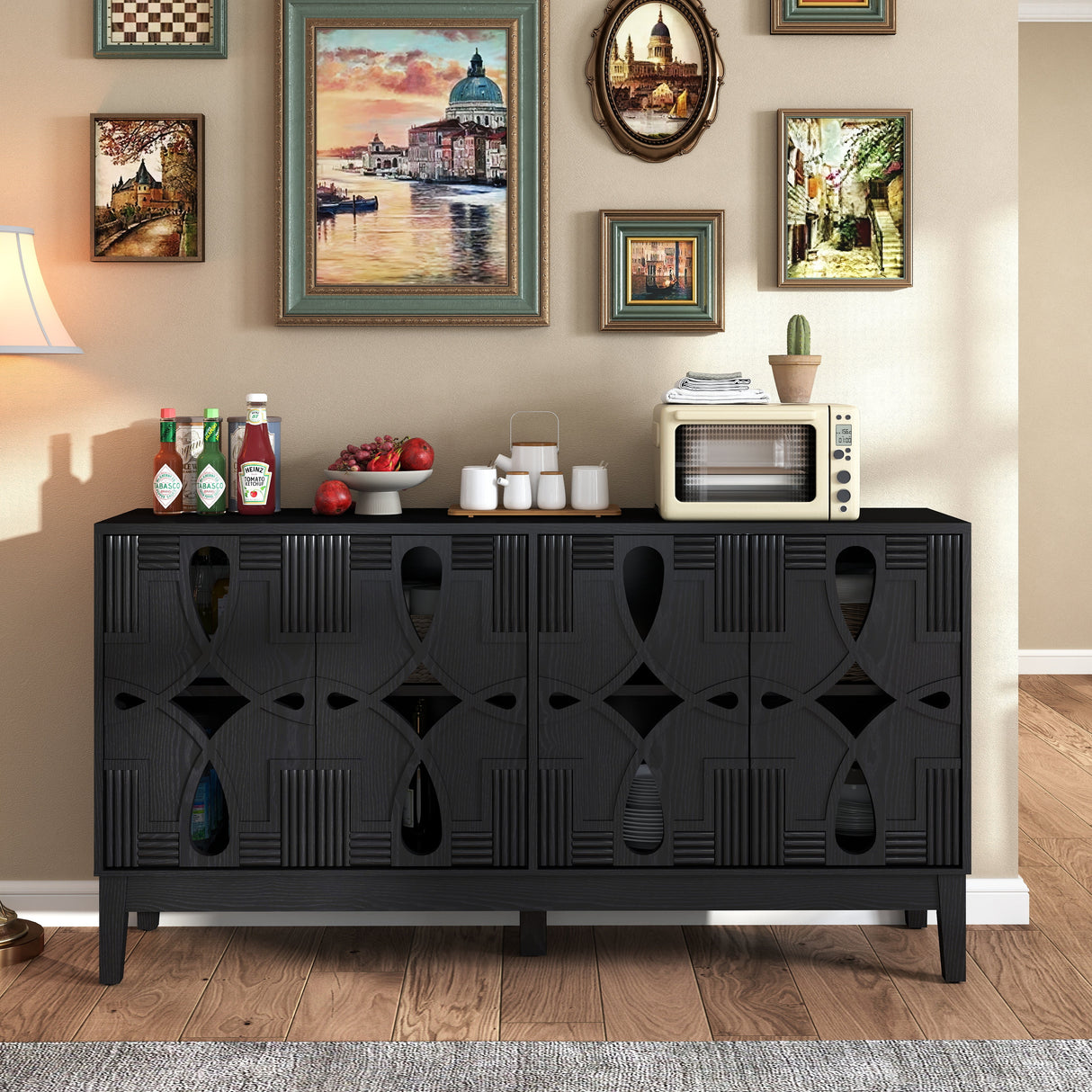 60.5' Mid Century Modern  Sideboard