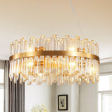 23.6 Inches Luxury Chandeliers Crystal Living Room Bedroom Decorative Lights