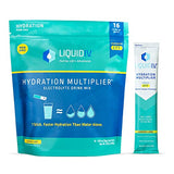 Liquid I.V. Hydration Multiplier - Lemon Lime - Powder Packets | Electrolyte Drink Mix | Easy Open Single-Serving | Non-GMO | 16 Stick