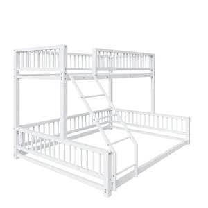 Bunk Bed With Ladder And Safety Guardrails