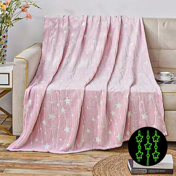 Faith, Hope, Love Home Décor Ultra Plush Cosmic Glow In The Dark Throw Blanket