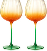 Sculpted Pumpkin Stemware – Set of 2