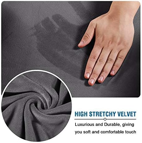 Floral Pattern Velvet Stretch Slipcover