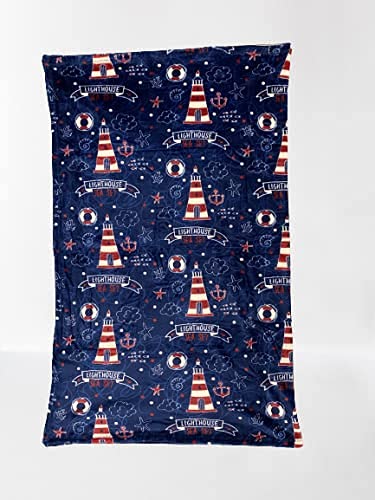Faith, Hope, Love Home Decor The Shore Summertime Extra Soft Microplush Throw Blanket (50" X 60") - Lighthouse Blanket