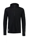 Mons Royale Temple Tech Hooded Zip Top - Men's Black