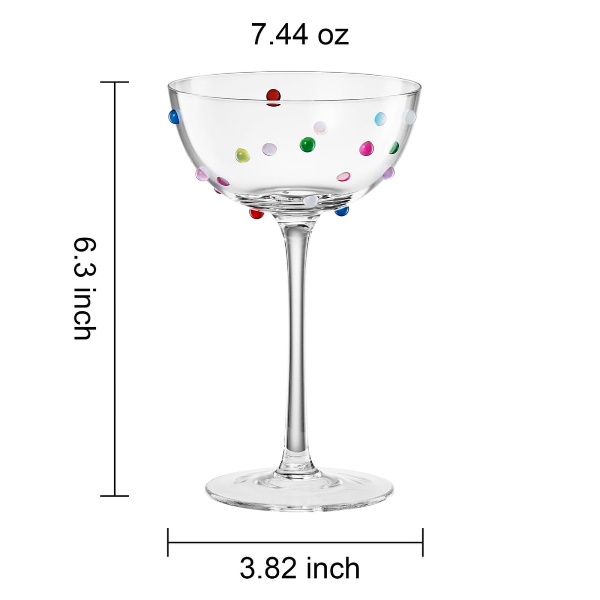 Khen Confetti Coupe - Set of 2