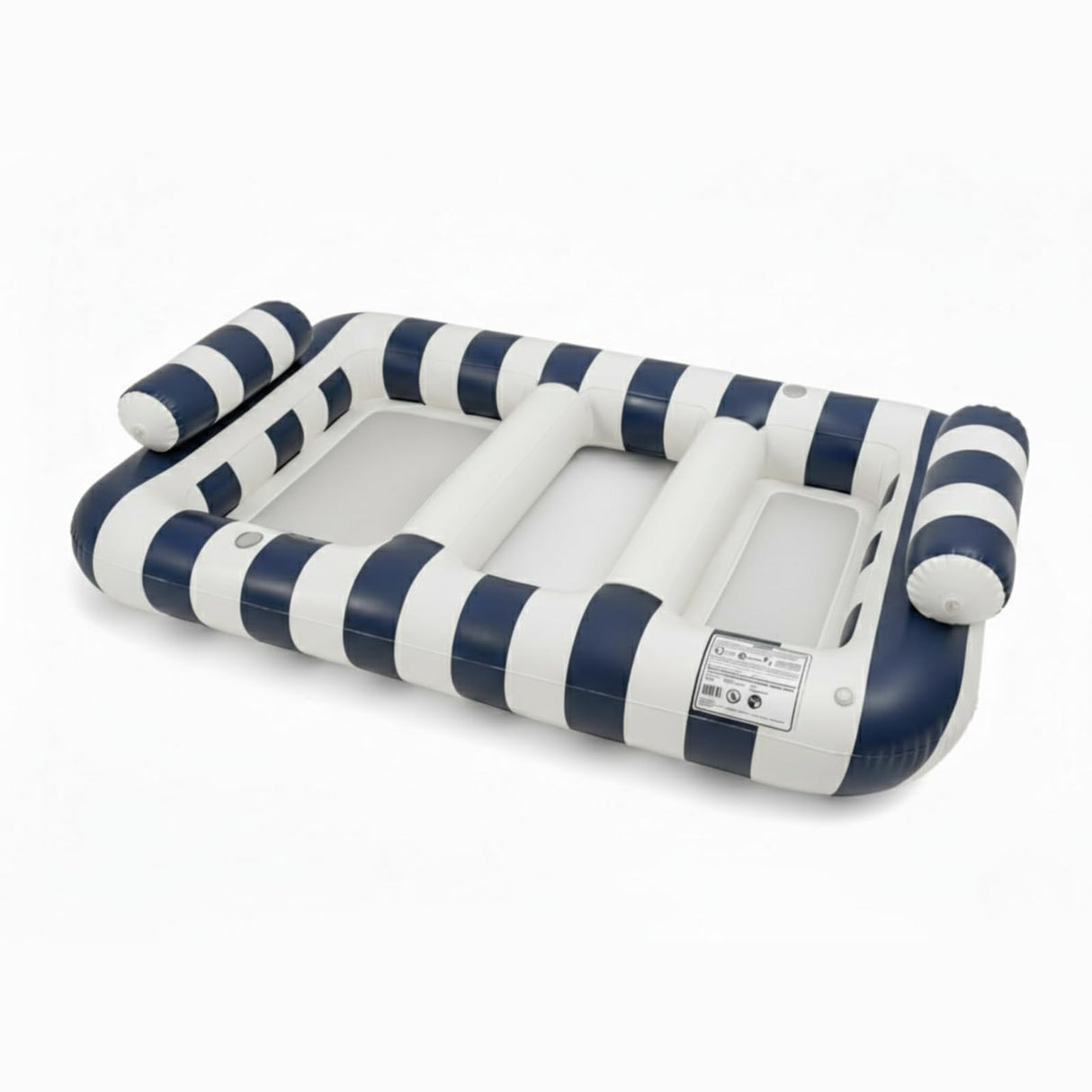 Navy Blue Twin Hammock Pool Float, Single Piece, 86.61 x 53.15 x 16.54"