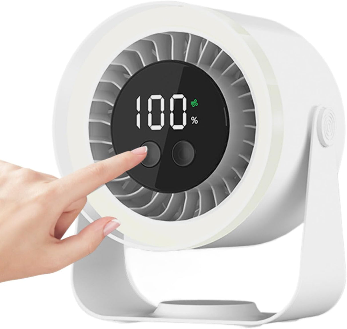 Quiet Desk Fan 10-Speed USB Rechargeable 3600mAh Portable