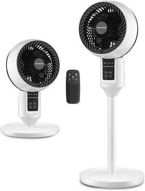 Pedestal Fan with Remote 3D Oscillation 3-Speed Quiet 26dB
