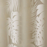 Palm leaf burnout window sheer