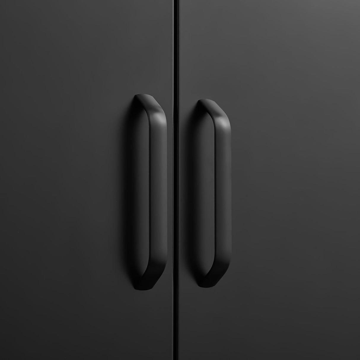 Modern Storage Cabinet With Adjustable Shelves, Magnetic Door Stopper