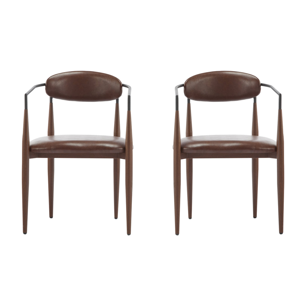 Fielding Mid-Century Modern Dining Chair, Set of 2