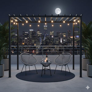 Acapulco Style 3 Piece Patio Bistro Set With Chairs