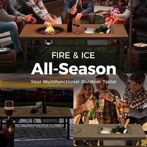 Aluminum Propane Fire Pit Table