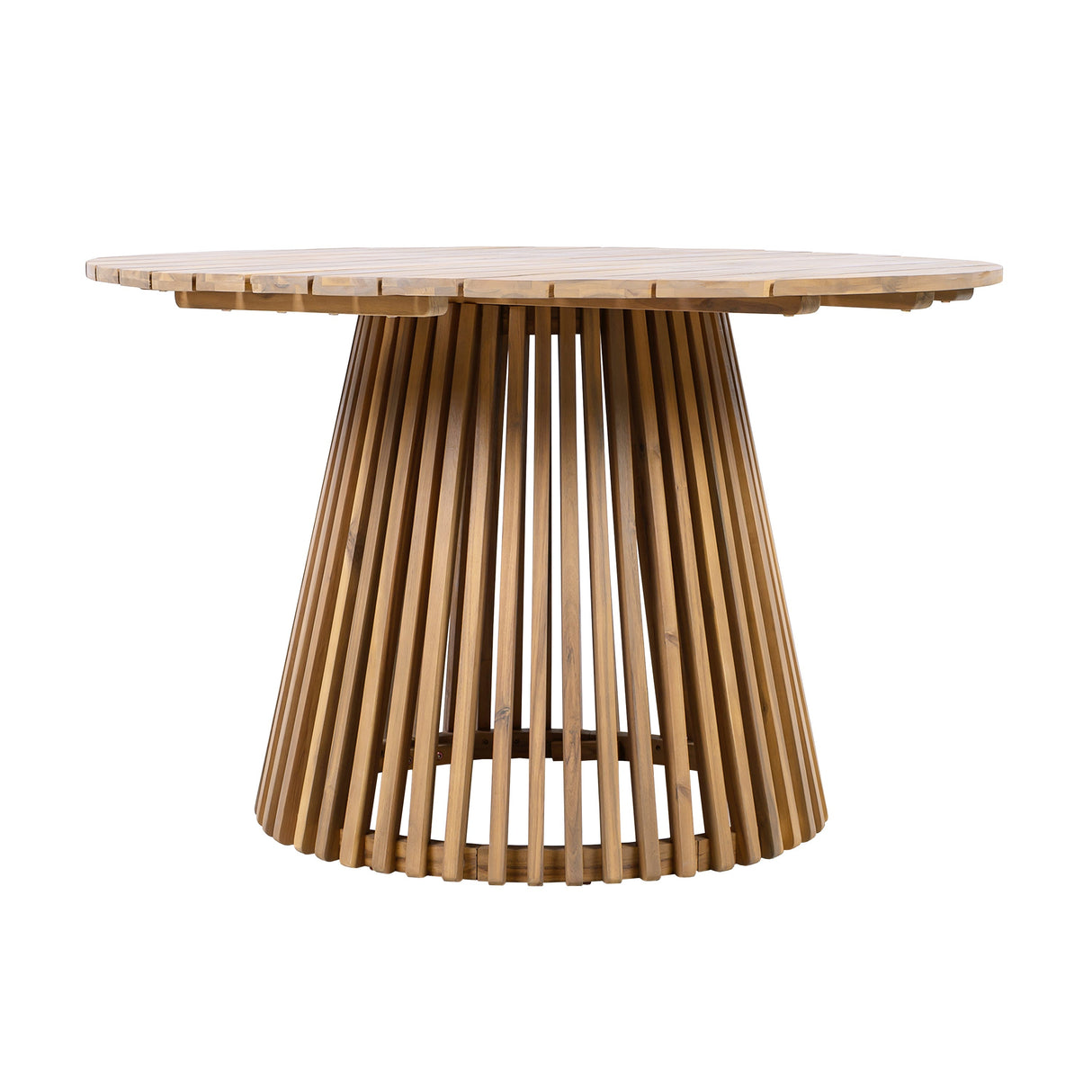 Patio Set Outdoor Acacia Wood Furniture Sets - Braided Dining Chairs & Dining Table