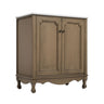 Vintage Double Sink Bathroom Vanity Set With Ceramic Sinks