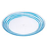 Designer Swirl Acrylic Dinner Plates with Elegant Swirl Design - Set of 4