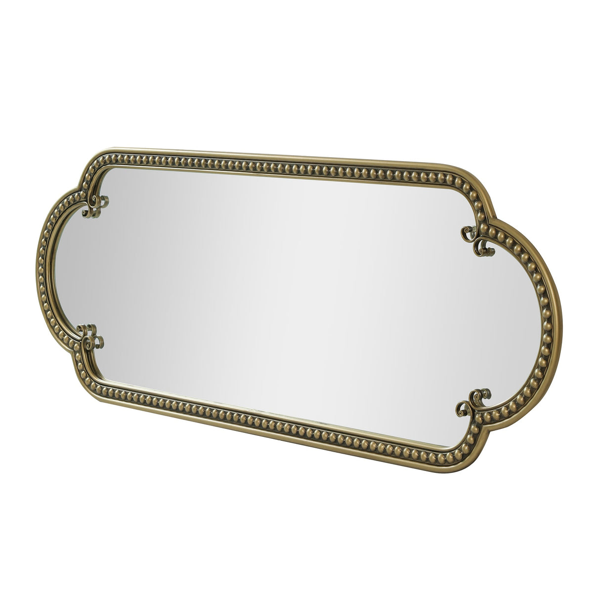 Scalloped Oval Wall Mirror, Vintage