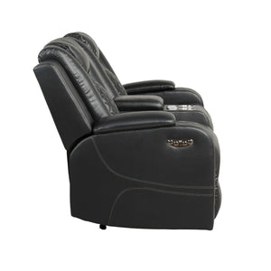 Benz - Power Reclining Loveseat With LED Lighting And Built In USB