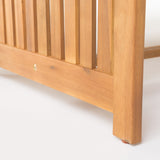 Acacia Wood Outdoor Chat Set with Water-Resistant Cushions, 4PC