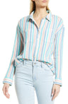 Caslon Plaid Cotton Gauze Shirt - Medium
