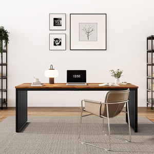 Double Computer Desk For 2 Person, Extra Long Workstation