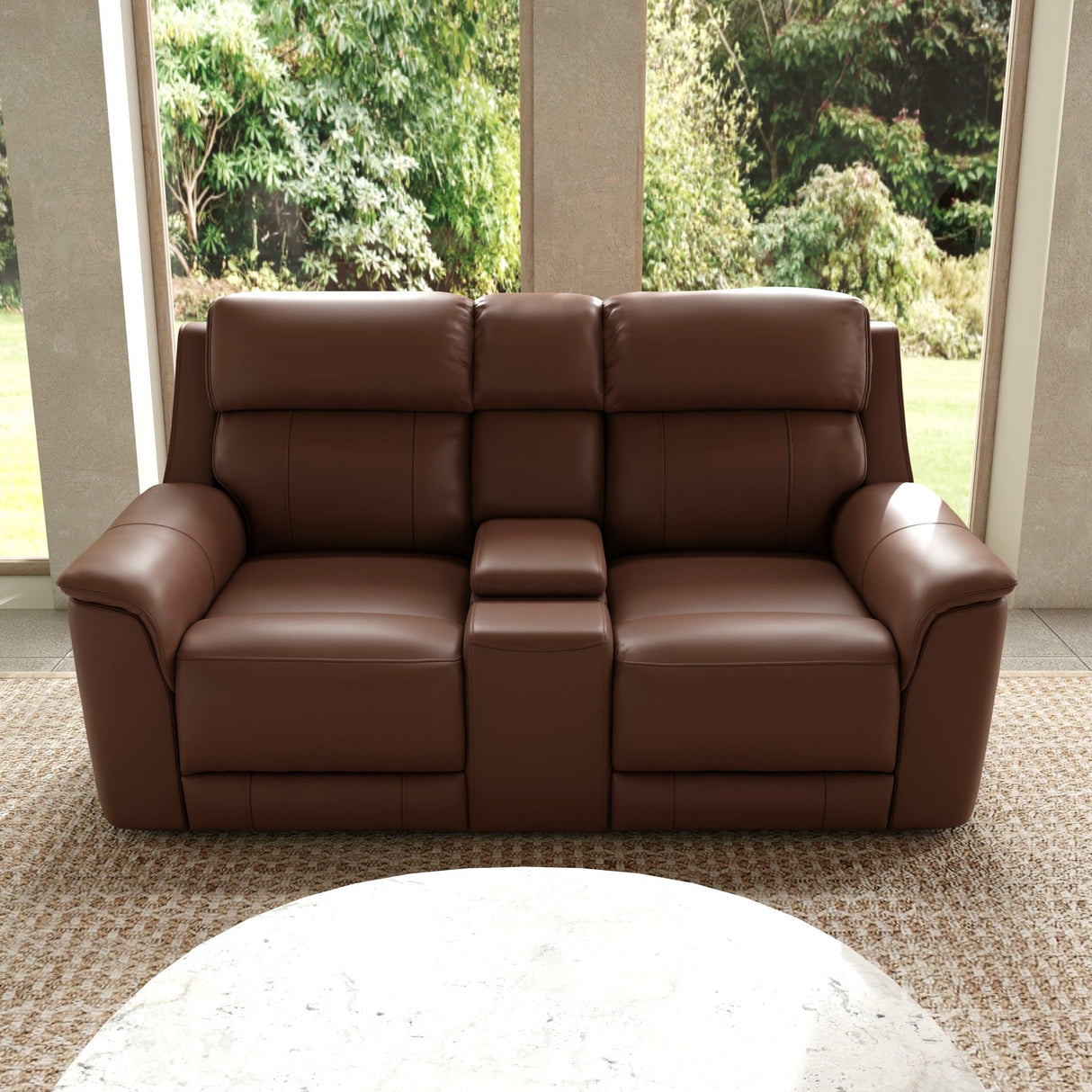 Oslo - Dual Power Reclining Loveseat with Console