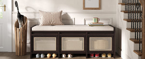 TREXM 48" Entryway Shoe Bench