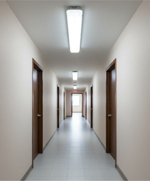 50"w Linear Vapor Tight 1-Light Integrated LED Light Strip [6 PACK] by RP Lighting