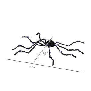Light-Up Oversized Spider Halloween Yard Decor
