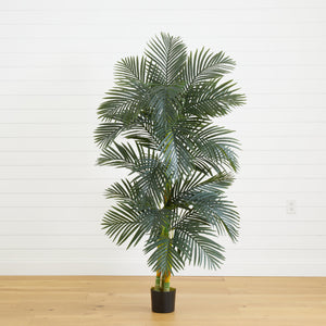 6.5' Golden Cane Artificial Palm Tree
