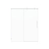 Frameless, Single Sliding Soft Close Shower Doors, 5/16" Sgcc Tempered Glass