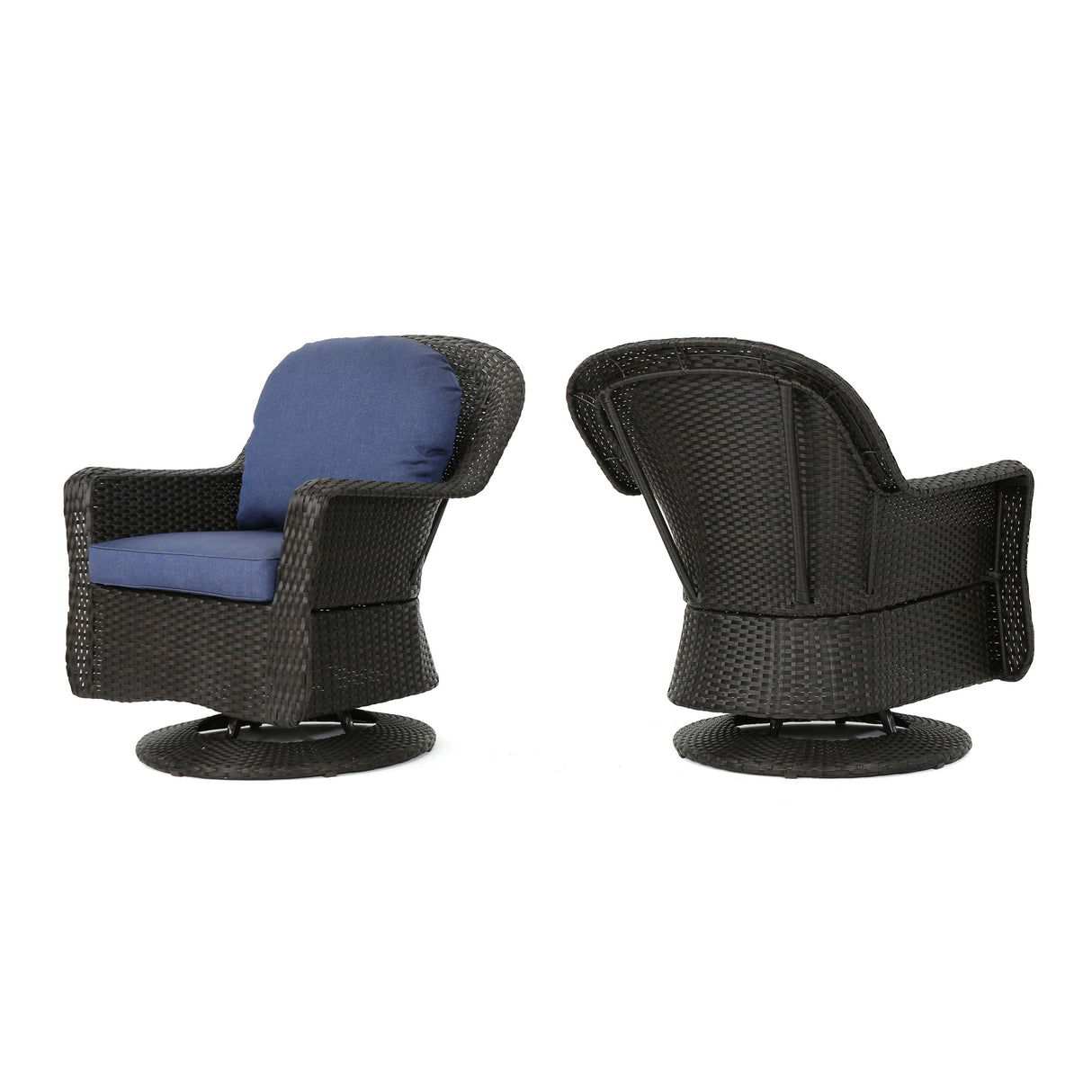 Liam swivel club chair (set of 2) by christopher knight home