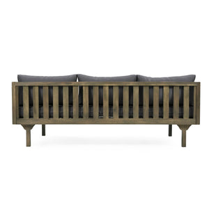 Claremont 3 Seater Daybed Teak Acacia Wood Water Resistant Cushions